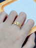 中國黃金（CHINA GOLD）黃金戒指足金心心相依愛心指環(huán)素圈首飾七夕情人節(jié)生日禮物送老婆 足金愛心戒指-約2.1g 曬單實拍圖