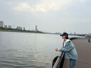 初語(yǔ)純棉中長(cháng)款寬松牛仔外套女2025秋季新款搖滾靜酷開(kāi)衫 青藍色 M 曬單實(shí)拍圖