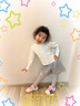 愛(ài)邁尼女童T恤速干運(yùn)動(dòng)衣2025春裝新款兒童瑜伽跑步上衣半拉鏈訓(xùn)練長(zhǎng)袖t 19579白色速干衣+16168灰色裙褲 140 cm 曬單實(shí)拍圖