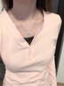 歐禧S999純銀項鏈女高級感配飾輕奢冷淡風(fēng)吊墜鎖骨鏈送母親節(jié)生日禮物 【精美禮盒】天使之翼項鏈 曬單實拍圖