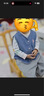 ASK JUNIOR兒童女童背心馬甲秋可愛風(fēng)小童重磅牛仔馬甲外套 藍(lán)色 110 曬單實(shí)拍圖