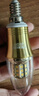 雷士照明（NVC）led燈泡e14水晶吊燈小燈泡家用照明燈超亮節(jié)能燈泡三色e27螺口燈 【E14螺口】9瓦暖黃光 曬單實(shí)拍圖