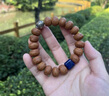 皇玉臣品牌老樹鳳眼菩提手串男黃皮原籽藏式手持佛珠手鏈青金石文玩把件 鳳眼菩提銀龍眼青金石手串 曬單實(shí)拍圖