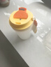 沃德百惠（WORTHBUY）豆漿杯家用便捷外帶隨手杯可微波爐早餐杯密封牛奶耐高溫熱飲水杯 檸檬黃【400ml】【帶刻度】 曬單實(shí)拍圖