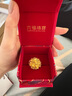 六福珠寶囍愛系列足金錦繡佳緣金繡球花黃金戒指婚嫁禮 計價 020796RA 11.89克(含工費1641元) 曬單實拍圖