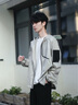 BOSS男士2025年夏季新款層壓網(wǎng)眼運(yùn)動(dòng)連帽夾克 284-沙礫色 L 曬單實(shí)拍圖