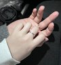 BOEAY樛木純銀情侶對戒指情侶一對戒指女輕奢高級感2026新款結婚鐘久久 樛木情侶對戒 曬單實拍圖