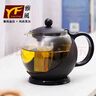 雅風(fēng) 大容量茶水分離玻璃泡茶壺餐飲家用不銹鋼過濾網(wǎng)耐高溫茶具 750M黑色單壺 曬單實(shí)拍圖