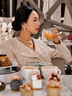 Eternelle法國(guó)永恒雪之花禮項(xiàng)鏈女法式優(yōu)雅設(shè)計(jì)巴洛克珍珠鎖骨鏈 璀璨金色 曬單實(shí)拍圖