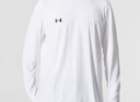 安德瑪（Under Armour）男女童速干長(cháng)袖T恤兒童長(cháng)袖休閑運動(dòng)上衣251121133 白色 150  曬單實(shí)拍圖