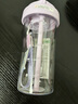 欣美雅【Tritan材質(zhì)】水杯女耐高溫茶水分離杯子便攜帶茶漏雙飲吸管杯 紫色【Ttitan材質(zhì)】帶茶漏 600ml 曬單實(shí)拍圖