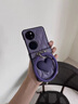 彩系小眾羽絨波浪紋暗紫色愛(ài)心手環(huán)適用于三星zflip5/4/6手機殼新款GalaxyW24Flip折疊屏網(wǎng)紅翻蓋女ins 【氣墊羽絨波浪紋-暗紫色+深紫大愛(ài)心+深紫圓手環(huán)】 三星W23 Flip 曬單實(shí)拍圖