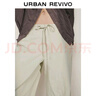 UR2025春季新款女裝簡(jiǎn)約休閑風(fēng)高腰抽繩闊腿褲UWM650014 曬單實(shí)拍圖