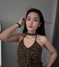 皓娥掛脖吊帶背心女夏季露背美式辣妹豹紋純欲性感外穿內(nèi)搭短款上衣 【豹紋】L（100-110斤）無(wú)胸墊 曬單實(shí)拍圖