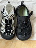 奇諾鼠兒童涼鞋男童2025夏季新款嬰幼女寶寶1-3歲沙灘鞋包頭夏天溯溪鞋 黑色【2.0升級-打孔鞋底】 28 碼(適合腳長(cháng)17.0-17.5cm) 曬單實(shí)拍圖