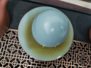 容山堂汝窯茶葉蛋茶寵小擺件趣味茶道茶玩開(kāi)片可養茶具茶盤(pán)擺件 汝窯茶葉蛋茶寵擺件-天青 曬單實(shí)拍圖