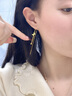 沉魚落雁蝴蝶流蘇黃金耳線女足金轉運珠耳釘七夕情人節(jié)禮物送女友老婆生日 勿拍/克重多退少補 曬單實拍圖
