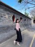 春麗珠（Chunlizhu）連衣裙2025春夏新款穿搭套裝女韓版圓領(lǐng)長袖襯衫高腰半身裙兩件套 粉色襯衫+半身裙 M 曬單實(shí)拍圖