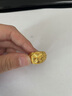 奢名紀金包銀戒指黃金徽章克羅心男士大版戒子板戒送爸爸生日禮物父親節(jié) 包金2.2克金包銀羅心戒指 曬單實拍圖