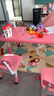 希迪尼兒童桌椅塑料寶寶學(xué)習寫(xiě)字桌套裝家用桌子幼兒園桌椅可升降書(shū)桌 1桌2椅子 (不升降款) 顏色備注哦 曬單實(shí)拍圖