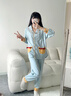 愛六甲月子服春秋純棉產(chǎn)后夏季薄款3月份哺乳睡衣孕婦產(chǎn)婦可哺乳家居服 A1176（春秋款 適合15-25℃） M（適合115斤以內(nèi)） 曬單實(shí)拍圖