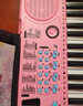 Octavebaby電子琴兒童鋼琴6-12歲玩具女孩3-6-10女童生日禮物小女孩小學生 粉色標準版+話筒琴鍵貼琴譜 琴 曬單實拍圖