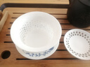 雄沃馳冰晶蜂巢蜂窩玲瓏鏤空蓋碗茶杯景德鎮(zhèn)青花鏤雕茶具茶壺備碗品茗杯 小號青花蓋碗115毫升一個 曬單實拍圖