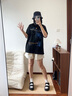 UGG夏季女士厚底露趾炫金魔術(shù)貼休閑涼鞋1152685BLK|黑色 39 曬單實拍圖