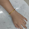 中國黃金（CHINA GOLD）黃金手鐲古法足金金鐲子女素圈婚嫁送媽媽女友生日七夕情人節(jié)禮物 約5.10g【58圈口】+品牌禮盒 曬單實拍圖