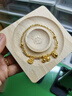 YINXIANGRONG足金999花絲邊葫蘆吊墜手鏈掛墜黃金古法小葫蘆手串配飾紅繩女 足金葫蘆吊墜約0.32g 曬單實(shí)拍圖