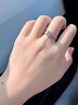 QMXD結婚戒指仿真一對婚禮現場(chǎng)用鴿子蛋婚戒對戒活口可調節求婚假戒子 情侶一對【1個(gè)燈盒裝】 曬單實(shí)拍圖