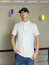Tommy Hilfiger【涼感】25秋冬新款男裝絲光棉撞色門(mén)襟防曬運動(dòng)短袖T恤POLO 白色YBR M （推薦：135-150斤） 曬單實(shí)拍圖