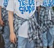 湯靈鼠女童夏季套裝新款初中學(xué)生女休閑三件套女大童短袖襯衫工裝褲夏裝 藍(lán)色三件套 短袖+襯衫+工裝褲 170 碼 【建議120-130斤】 曬單實(shí)拍圖