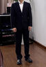 紅蜻蜓【順豐-次日達可選]西服套裝男士修身商務(wù)正裝職業(yè)裝上班西裝婚禮 黑色 3XL 【西服+西褲】+贈皮帶 曬單實(shí)拍圖