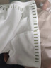 兔芊（TUQIAN）華夫格短袖t恤女小個子華夫格短袖t恤女夏季寬松大碼中長款純色設 白色 M 80到115斤穿 曬單實拍圖