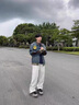 衣然呈品美式高街休閑褲男春秋季新款微喇寬松運(yùn)動(dòng)直筒闊腿百搭長褲子男褲 白灰色 L 【建議120-135斤】 曬單實(shí)拍圖