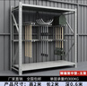 圣彼思 盾牌貨架鍬鎬架多層組合鐵架子可調節擺放架裝備架物資存放架 盾牌架白色（重型主架） 曬單實(shí)拍圖