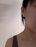 LVXIA999銀異形豆耳釘2025蛇年本命年紅色喜慶個性耳飾女耳環(huán)節(jié)日送禮 999銀針紅色異形豆耳釘-兩只價 曬單實拍圖