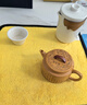 祥業(yè)黃段泥紫砂茶壺一人專用漢瓦壺單壺高檔家用泡茶功夫茶具 紫砂黃段泥觀滄海漢瓦壺+禮盒 曬單實(shí)拍圖