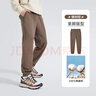 駱駝（CAMEL）男裝純棉休閑衛褲男士秋冬牛奶絲親膚束腳運動(dòng)長(cháng)褲子M14CAQR665 曬單實(shí)拍圖