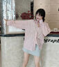 CEENIU透氣薄款防曬衣女2025新款夏季寬松韓版速干防曬百搭洋氣襯衫外套 粉色 M 適合80-115斤 曬單實(shí)拍圖