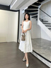 香影【防曬】白色背心無袖連衣裙女裝2025夏季新款內(nèi)搭長裙小白裙 白色（防曬款） S 曬單實(shí)拍圖