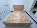 匠賜良品白蠟木實(shí)木床1.8x2米雙人床主臥室1.2米簡(jiǎn)約原木風(fēng)1.5米大床家具 白蠟木床 1800*2000框架床 曬單實(shí)拍圖