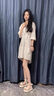 百麗踏韓版公主假日涼鞋女夏季2025新款蝴蝶結(jié)厚底仙女風(fēng)配裙子羅馬鞋 米白色【升級(jí)款】 37 曬單實(shí)拍圖