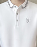 花花公子（PLAYBOY）短袖T恤男裝夏季男士polo打底衫半袖潮流寬松上衣服 白色 XL 曬單實拍圖