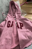 GAP女裝秋冬碳素軟磨抓絨logo連帽衛(wèi)衣落肩袖休閑外套634420 曬單實拍圖