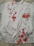 莫代爾女士睡衣女夏季2025年新款家居服水光綢品質(zhì)國風(fēng)印花長袖薄款冰絲 繁花-一枝梅長袖款 2XL 130-150斤 曬單實拍圖