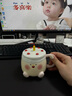 藍極暖冬禮物生日禮物女生可愛(ài)蛋糕杯子送閨蜜兒童學(xué)生馬克杯創(chuàng  )意禮品 粉色生日蛋糕杯+芝芝醬手提盒 曬單實(shí)拍圖