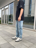 卡賓（CABBEEN）【萊卡彈力】水洗小腳牛仔褲男2025夏季新款潮牌休閑薄款長(zhǎng)褲 天藍(lán)色37（合體版型） 31 /175/L 曬單實(shí)拍圖