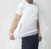冰絲涼感短袖T恤男夏季輕薄速干透氣上衣跑步運動衣服健身衣T258 白色 4XL （171-190斤） 曬單實拍圖